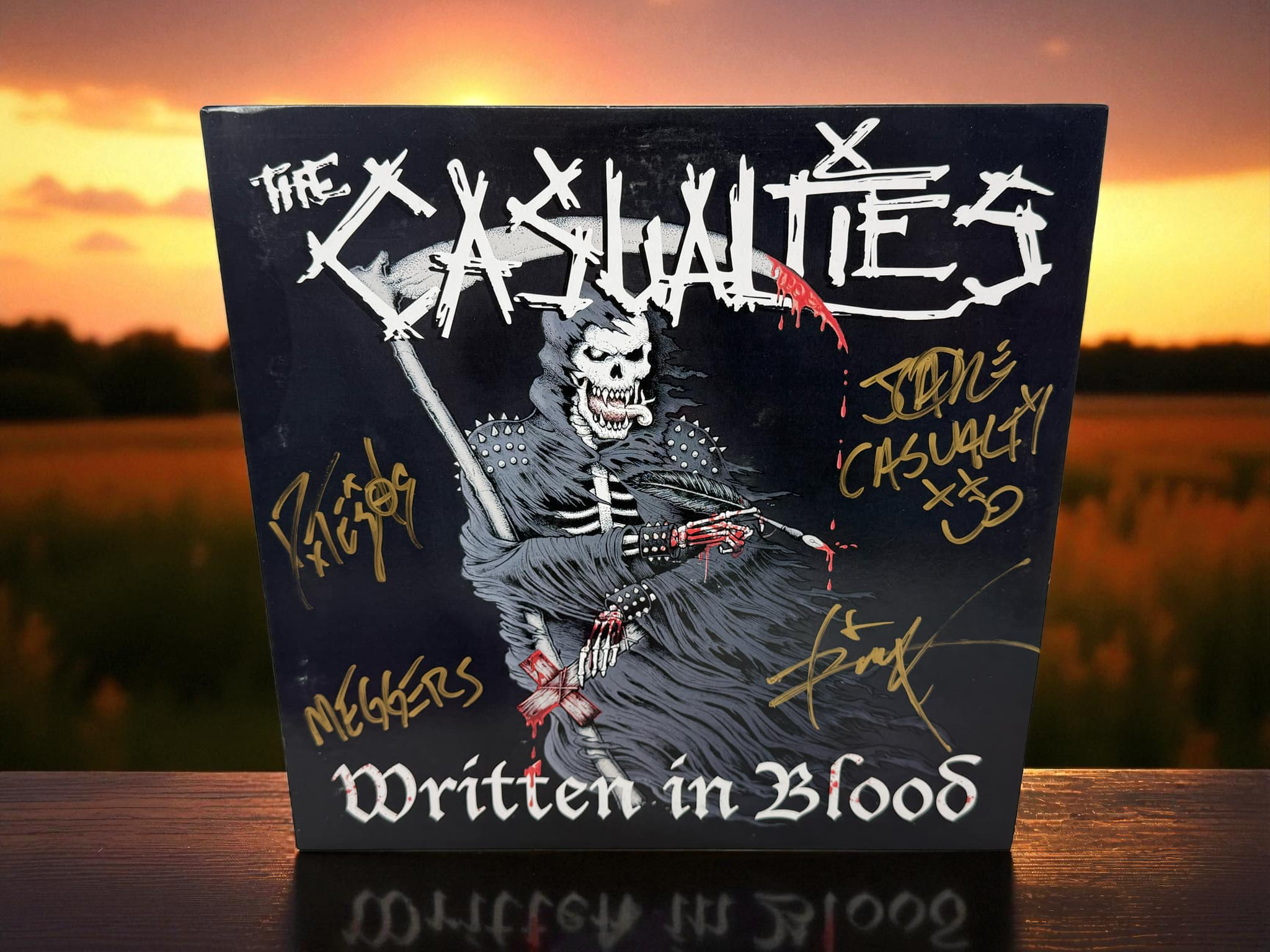 The Casualties - Written In Blood (Autographed)