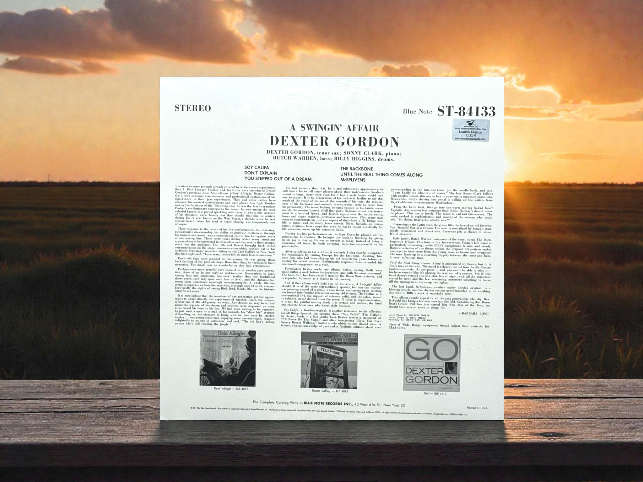 Dexter Gordon – A Swingin' Affair (Music Matters Audiophile 45RPM)