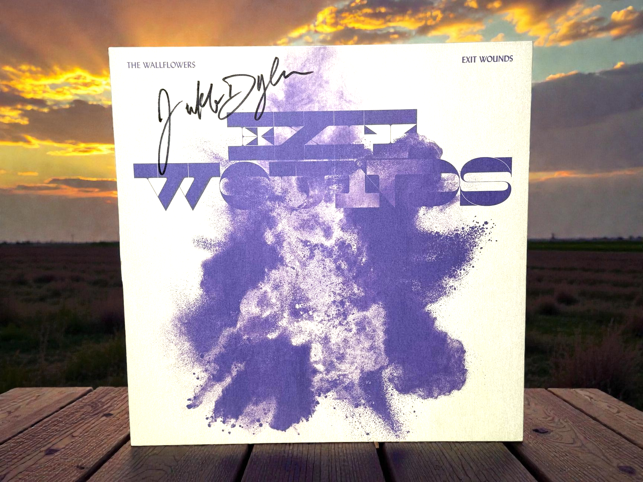 The Wallflowers – Exit Wounds - Autographed by Jakob Dylan - JSA Certified