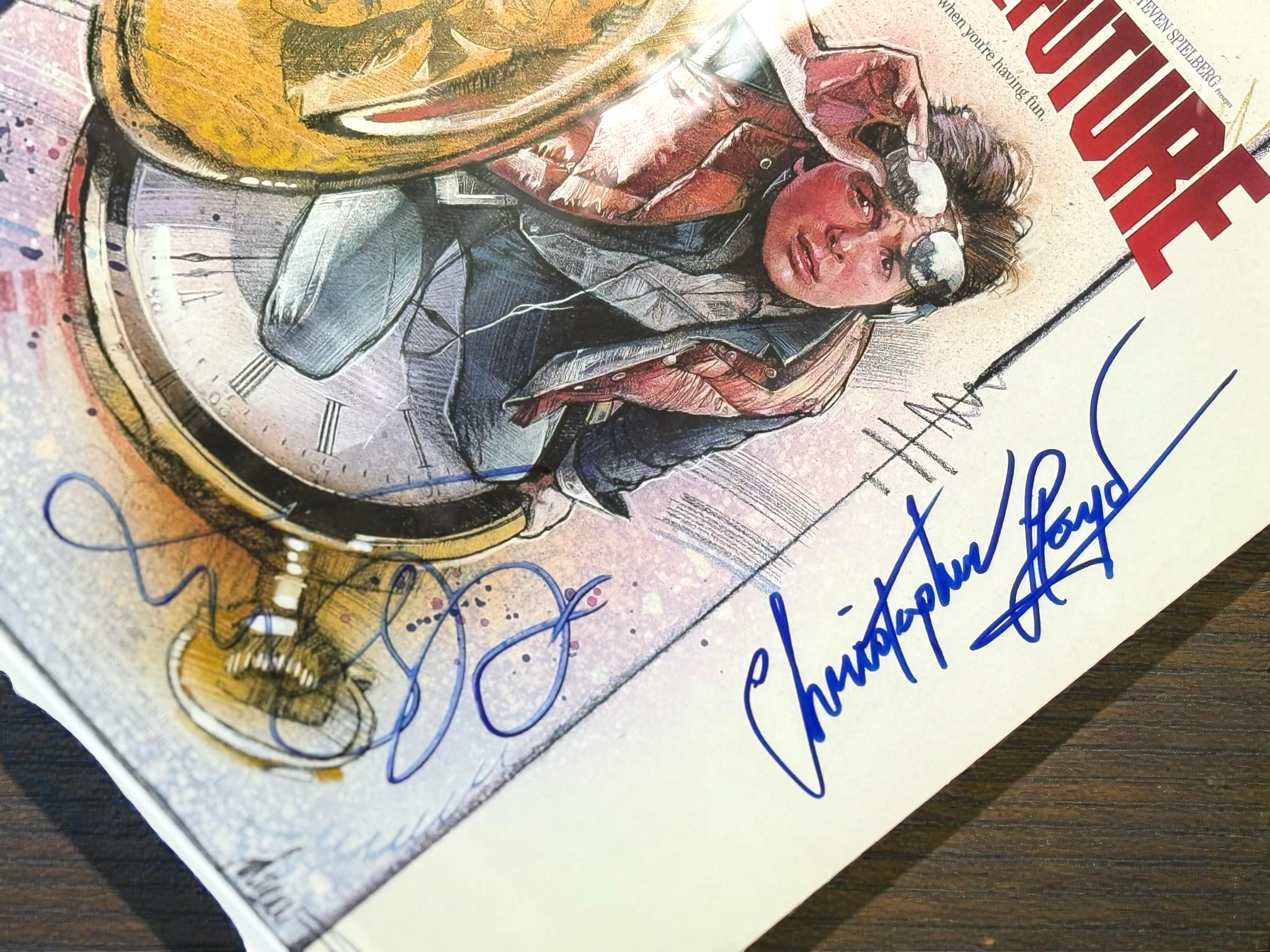 Back To The Future Mondo Vinyl LP - Dual Signed Michael J. Fox & Christopher Lloyd - Framed - JSA Certified