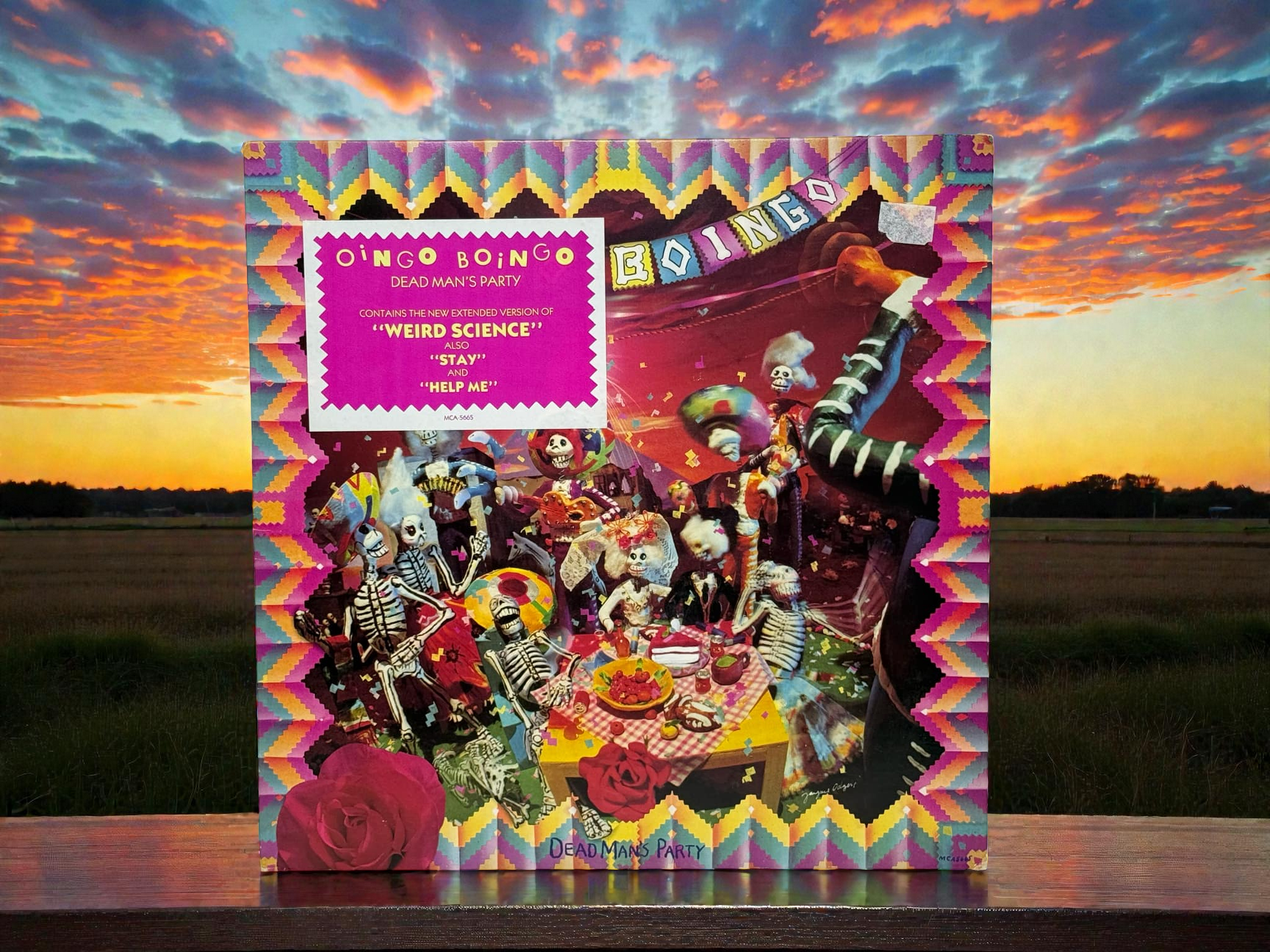 Oingo Boingo – Dead Man's Party PROMO LP - Full Band Autographed w/ Danny Elfman