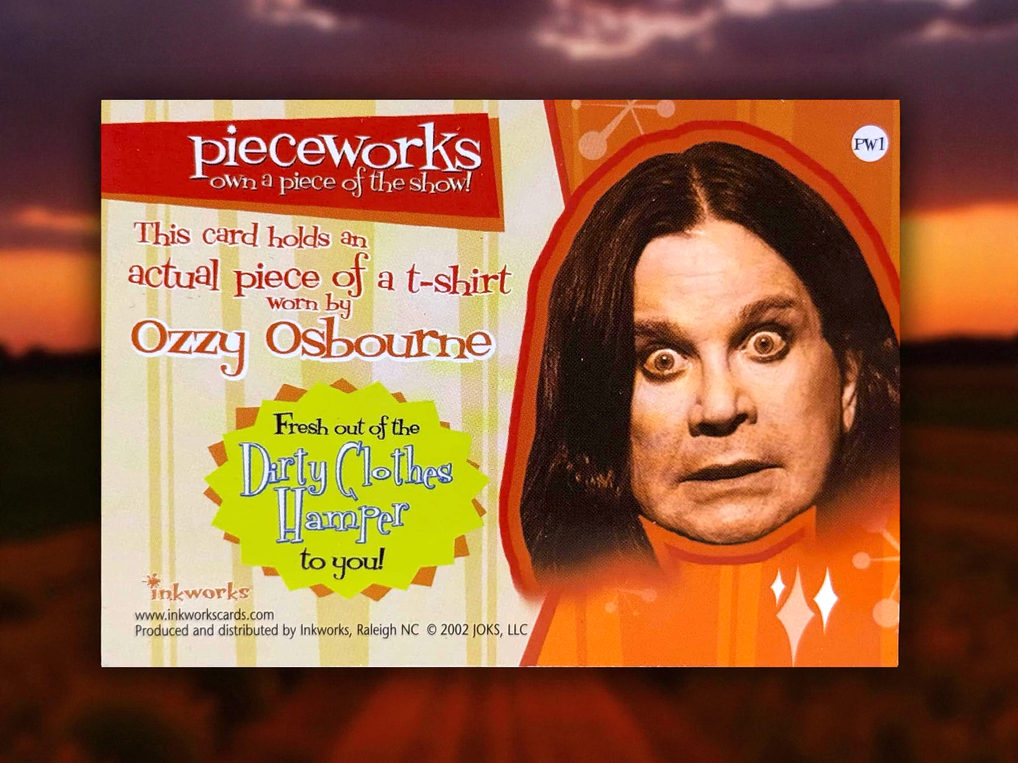 Ozzy Osbourne - Personally Worn T-Shirt Relic - 2002 Inkworks Card