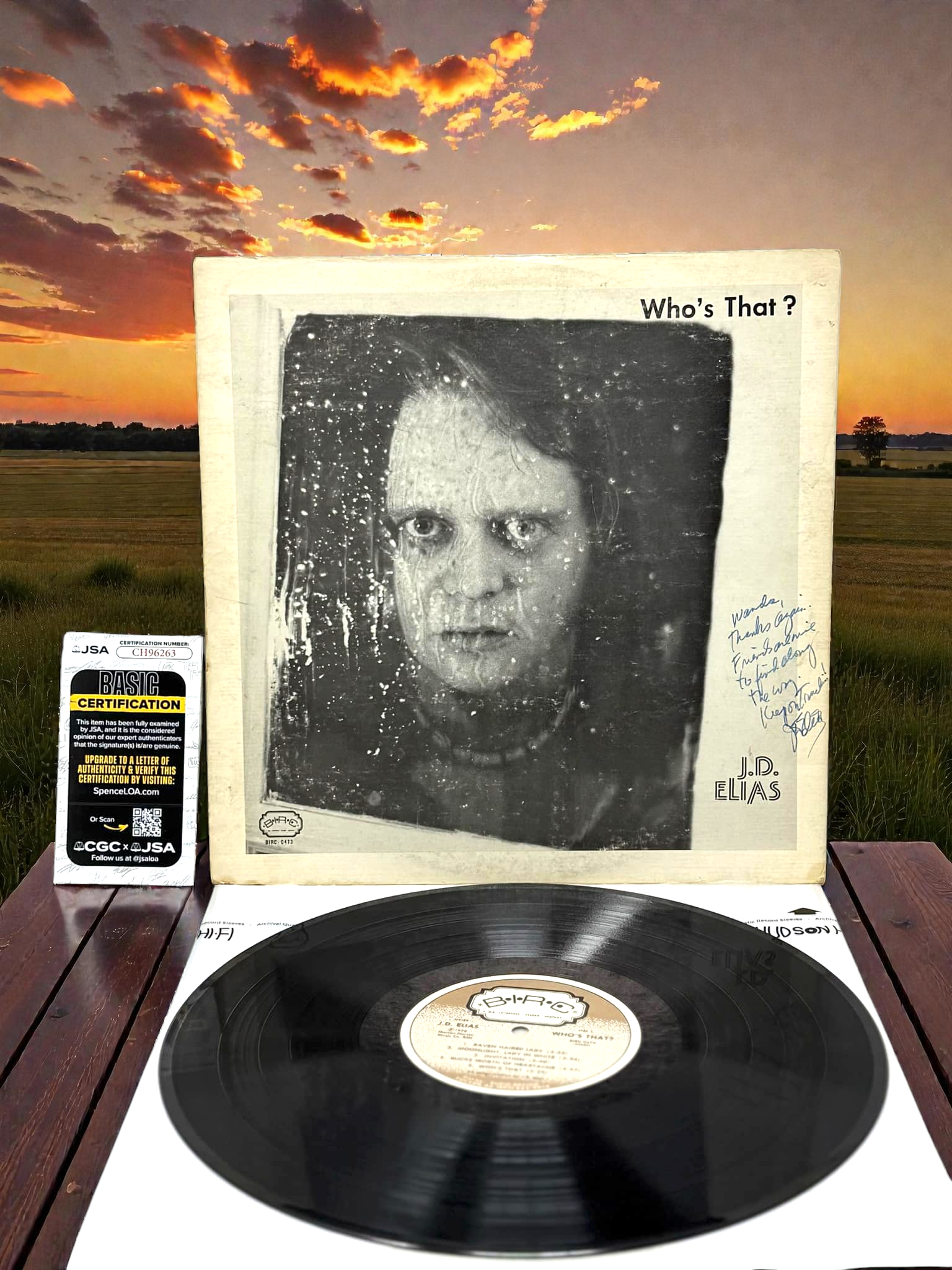 J.D. Elias – Who's That? (OG 1st Press + Autographed)