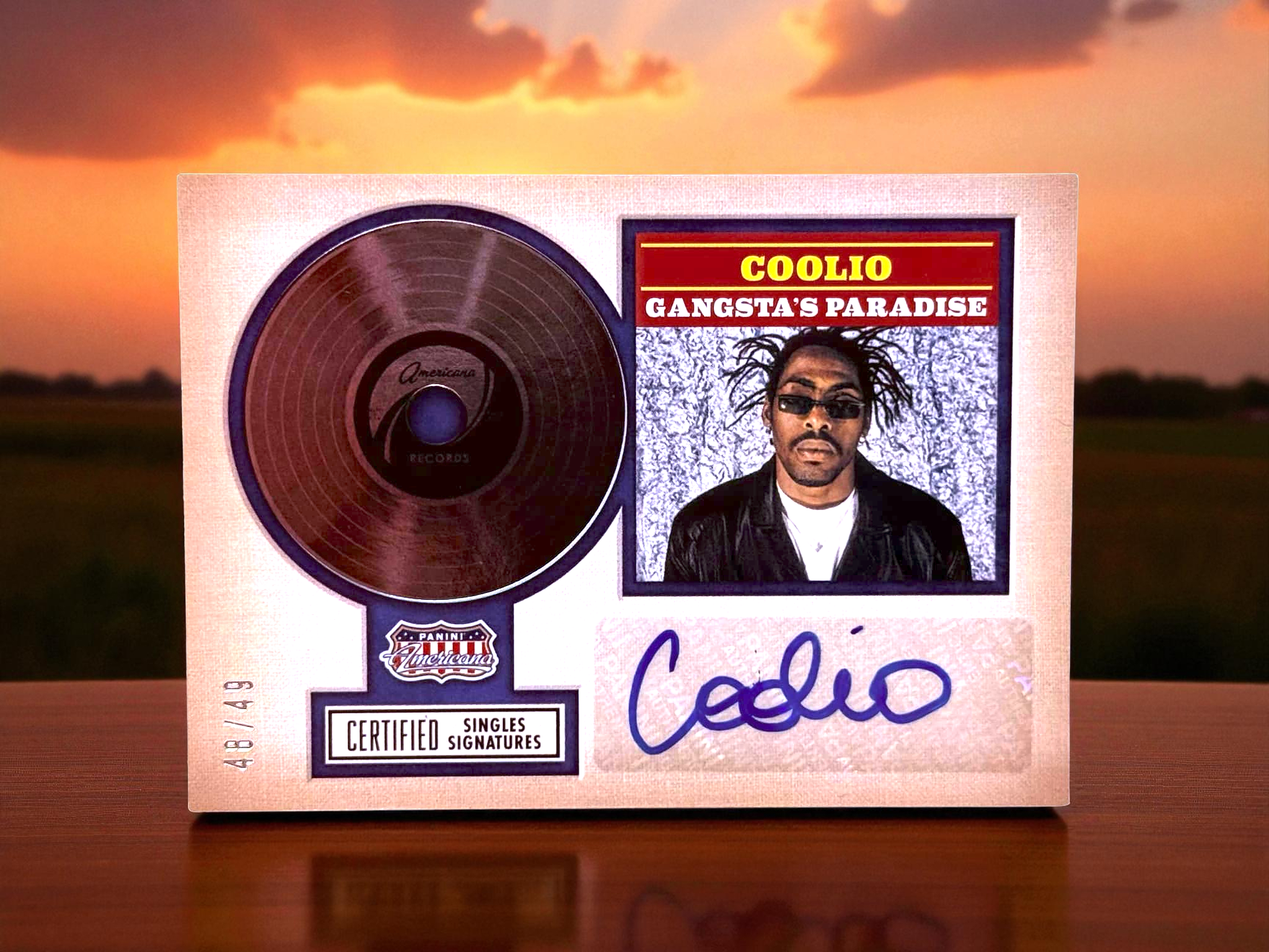Coolio - 2015 Panini Americana - Autograph - Serial #'D 48/49
