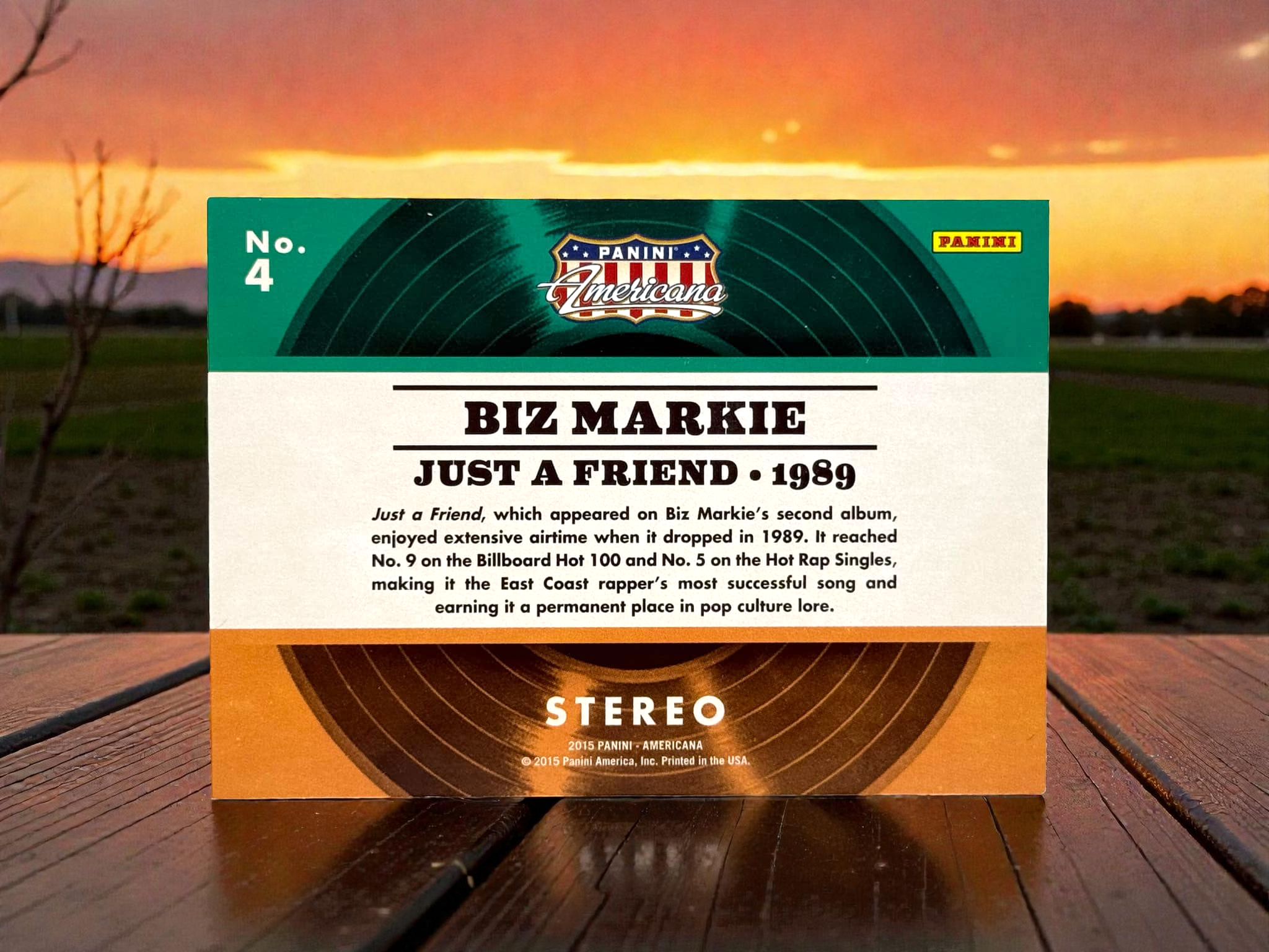 BIZ MARKIE - 25/25 MADE - 2015 Panini Americana - "Just A Friend " SP Card