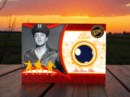 ELVIS PRESLEY - Authentic Worn Shirt Memorabila Relic Card - 2007 Press Pass