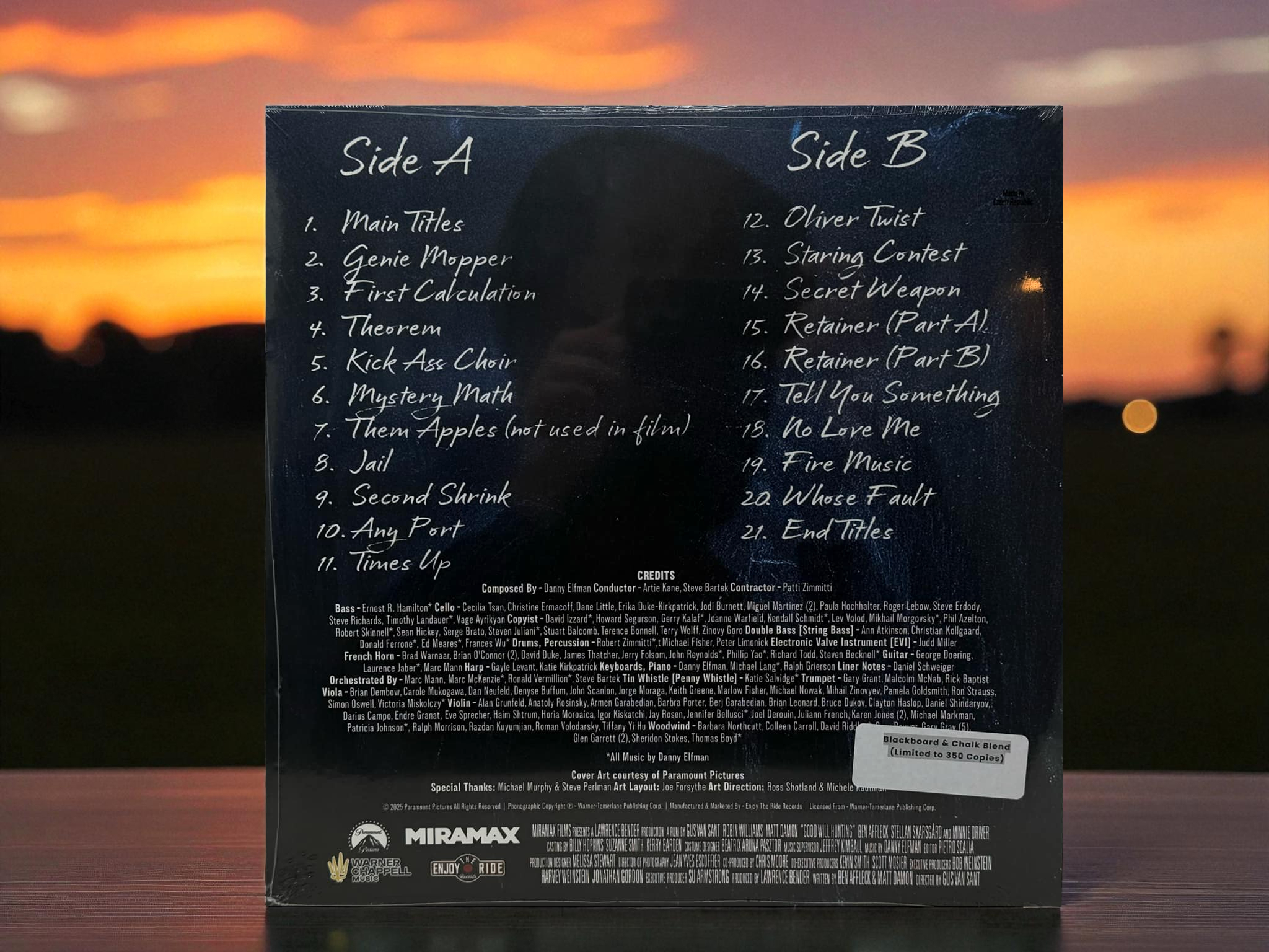 Good Will Hunting by Danny Elfman - Limited to 350 Copies Made - (Music From the Original Motion Picture Score)