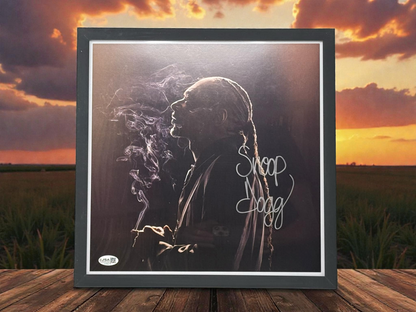 Snoop Dogg Autographed Framed 12x12 Picture JSA Certified