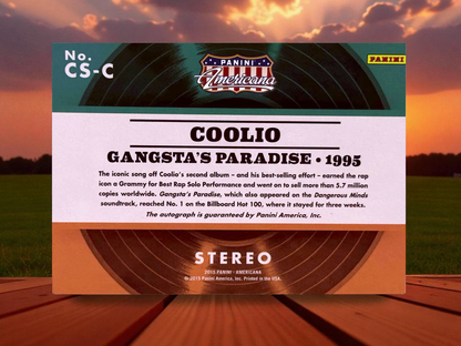 Coolio - 2015 Panini Americana - Autograph - Serial #'D 48/49