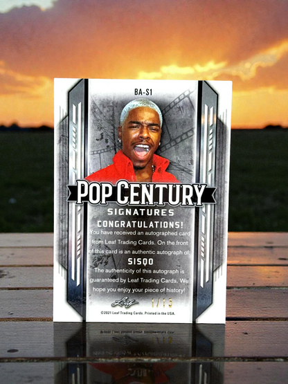 SISQO Autographed - 2021 Leaf Metal Pop Century Purple 1/15 - Card