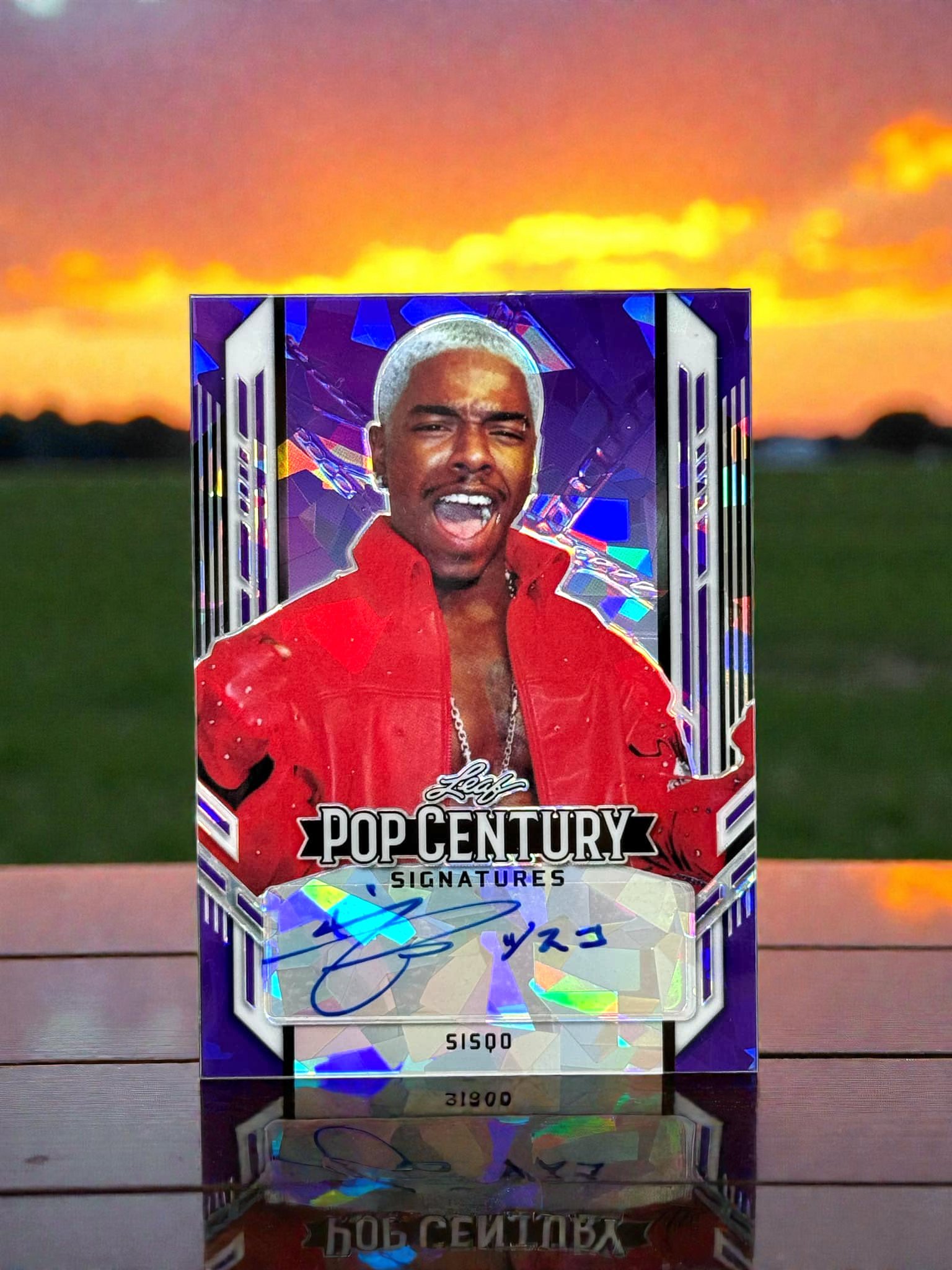 SISQO Autographed - 2021 Leaf Metal Pop Century Purple 1/15 - Card