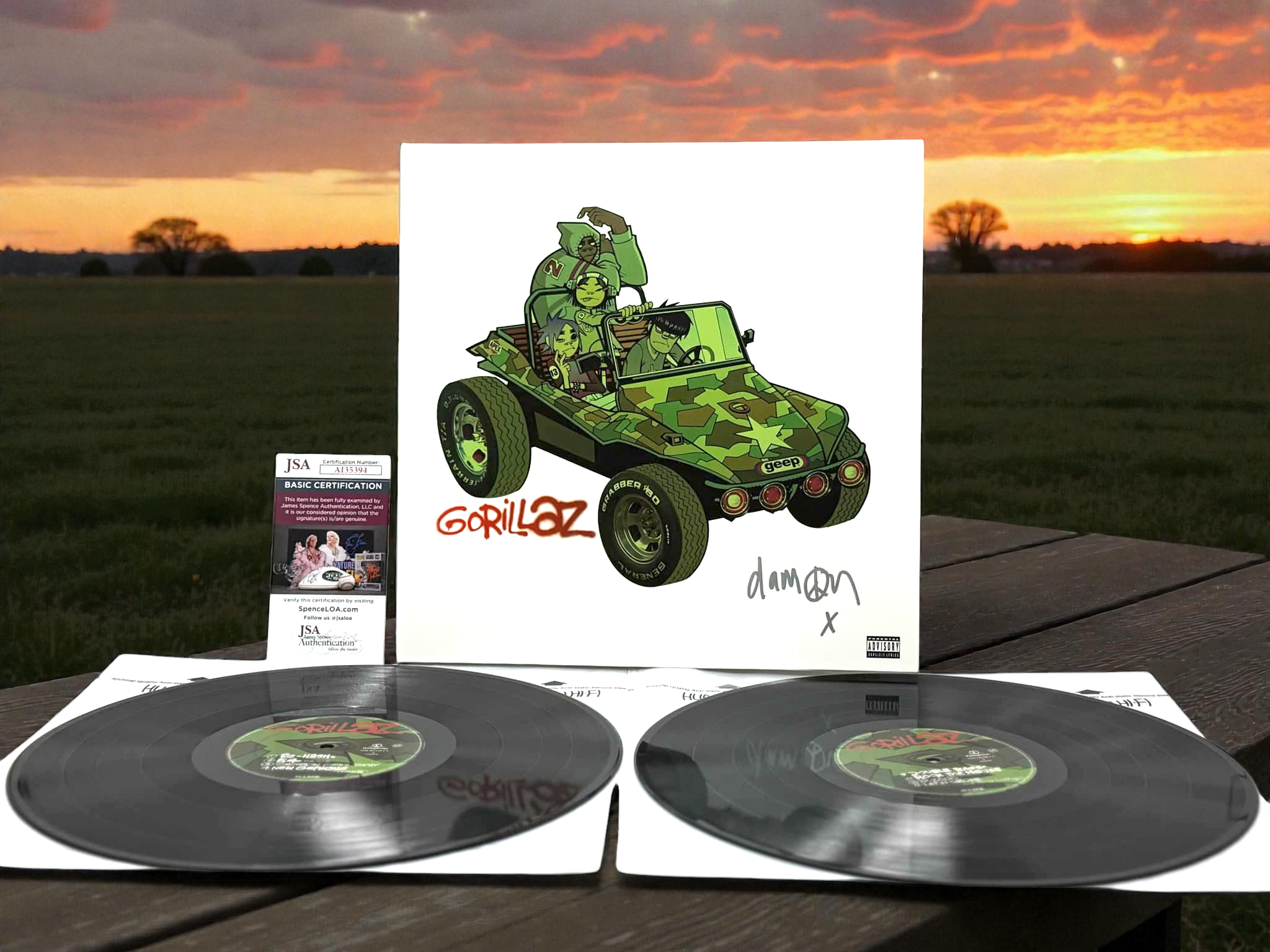 Gorillaz - Demon Days - AUTOGRAPHED by Damon Albarn - OG 1st EU Press