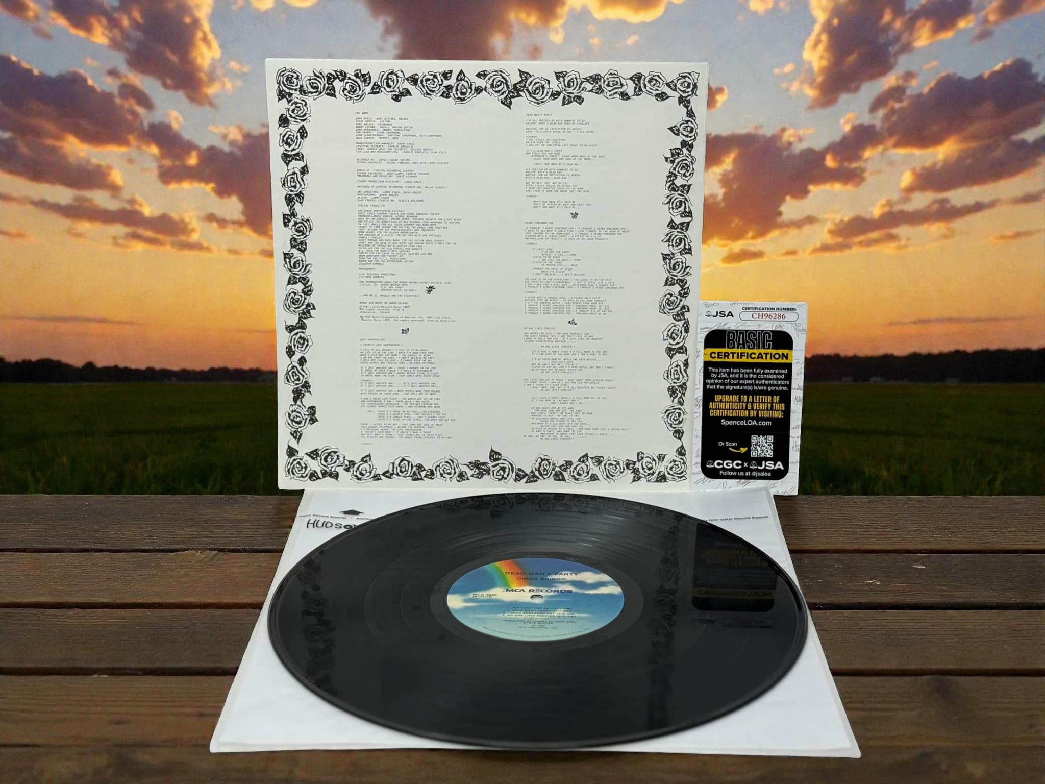 Oingo Boingo – Dead Man's Party PROMO LP - Full Band Autographed w/ Danny Elfman