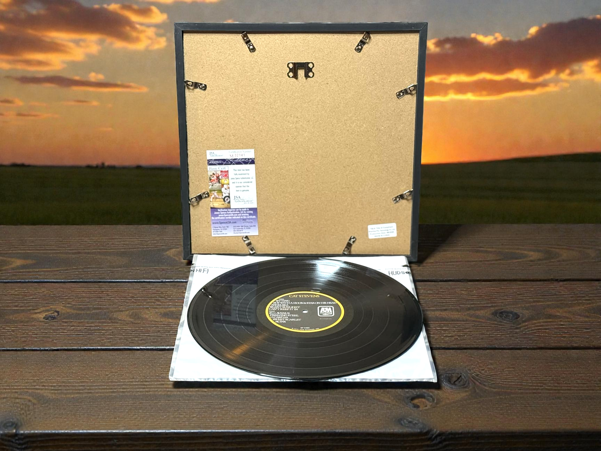 Cat Stevens - Catch Bull At Four - Vinyl LP - Autographed - Framed - JSA Certified