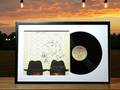 RUN DMC - KING OF ROCK - AUTOGRAPHED by REV RUN - FRAMED - JSA CERT - OG 1ST US PRESS